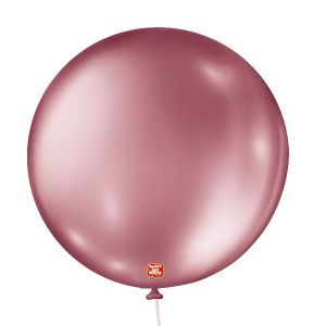 BALAO 5 METALLIC BALLON ROSA  C/25