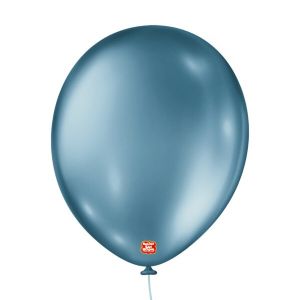 BALAO 11 METALLIC BALLON AZUL C/25