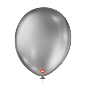 BALAO 11 METALLIC BALLON PRATEADO C/25